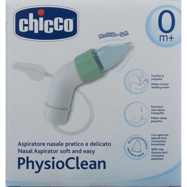 Chicco Physio Clean Kit burun Schlei təmizləyicisi 0m + ehtiva edir