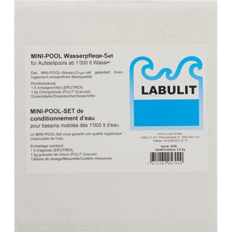 LABULIT Mini Basseini hoolduskomplekt Pulit G/Erotrexiga 2 kg