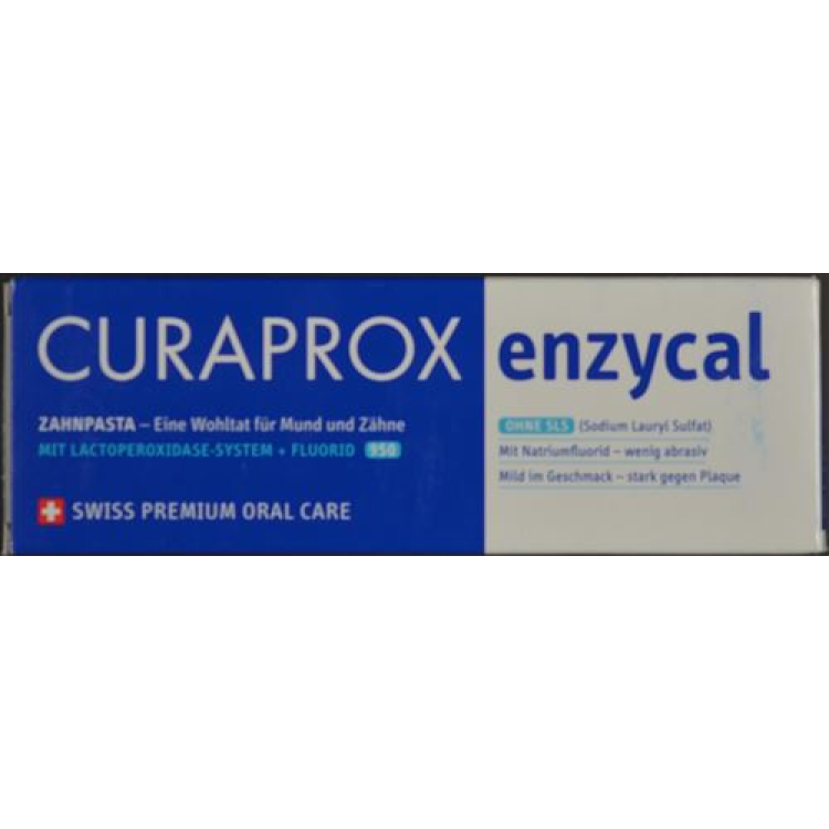 Curaprox Enzycal 950 hammastahna saksa / ranska / englanti 75 ml