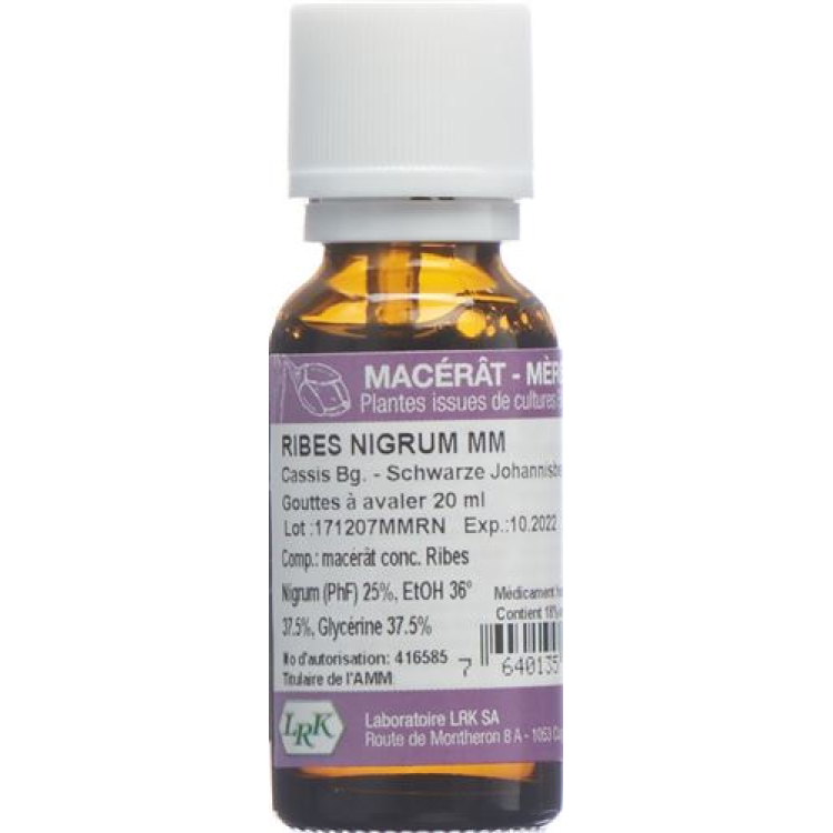 LRK Mother Macerate Blackcurrant Drops 20 ml