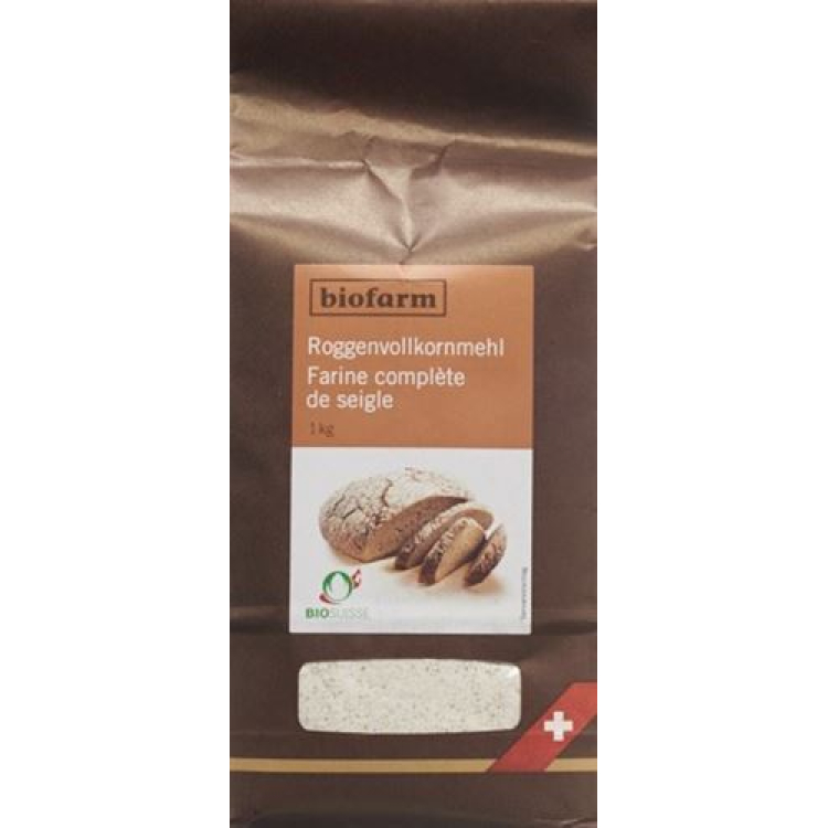 Biofarm ruginiai viso grūdo miltai Bud Btl 1 kg