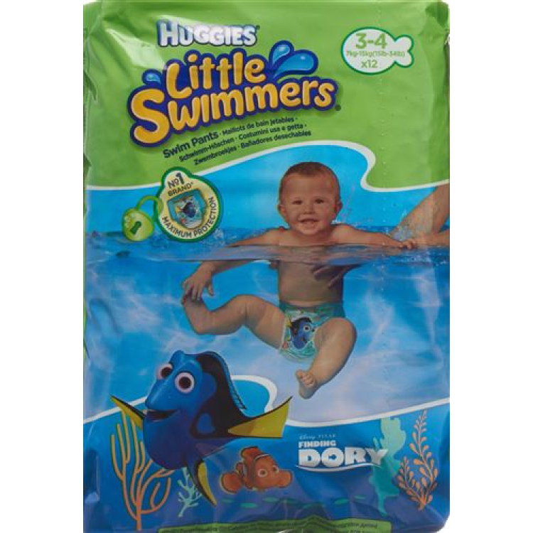 Huggies Little Swimmers жөргегі Gr3-4 12 дана