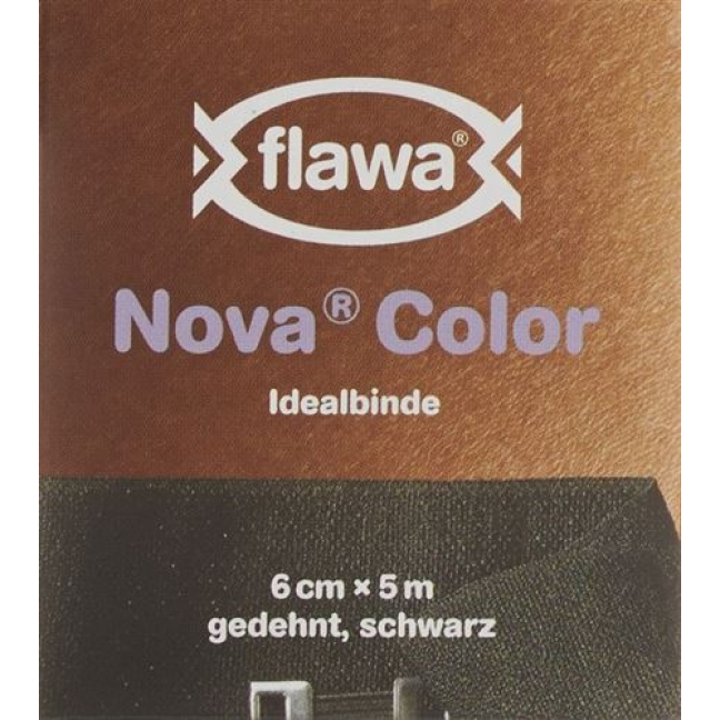 Flawa Nova Color benda ideale 6cmx5m nera