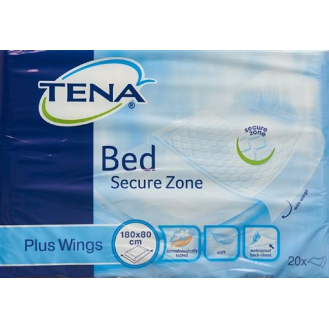 TENA Ліжко Plus Wings медичні карти 80х180см 20 шт