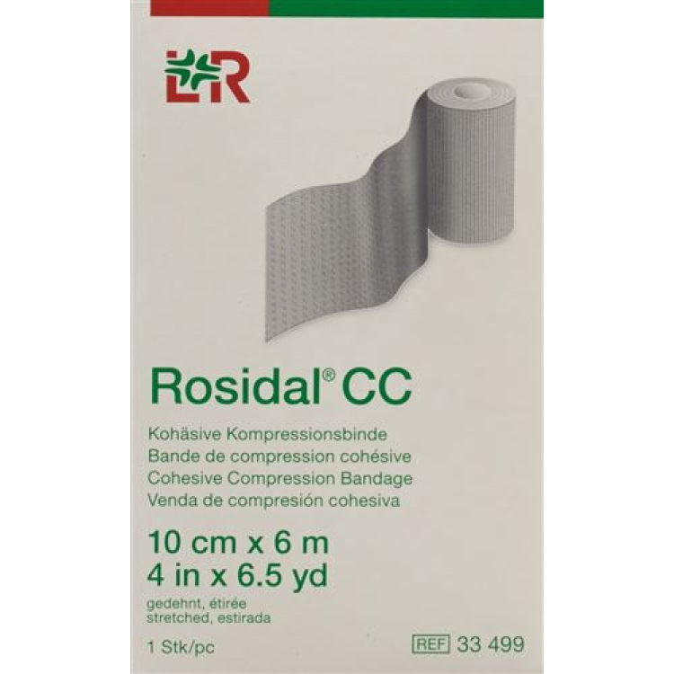 Rosidal CC ضمادة ضغط متماسكة Kurzzug 10cmx6m