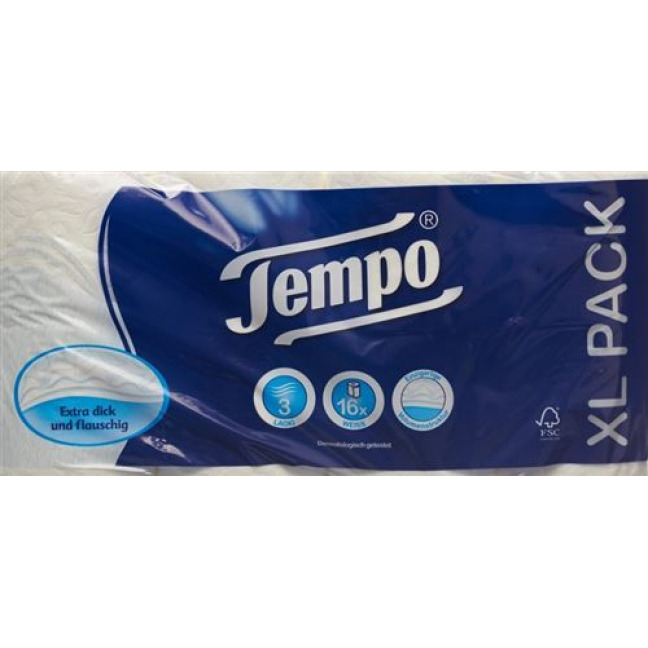 Giấy vệ sinh Tempo Classic trắng 3 lớp 150 tờ x 16 miếng