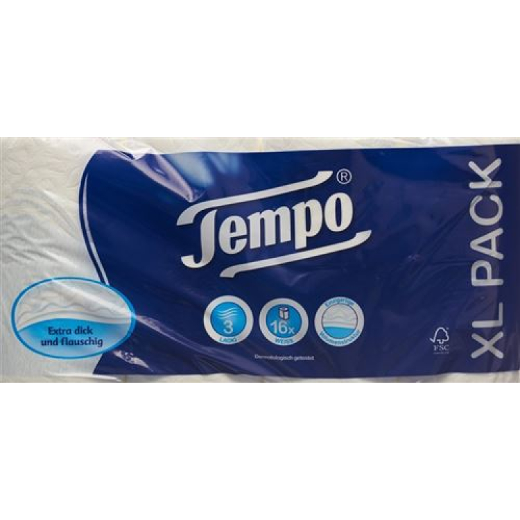 Tempo tualettpaber Classic valge 3-kihiline 150 lehte 16 tk