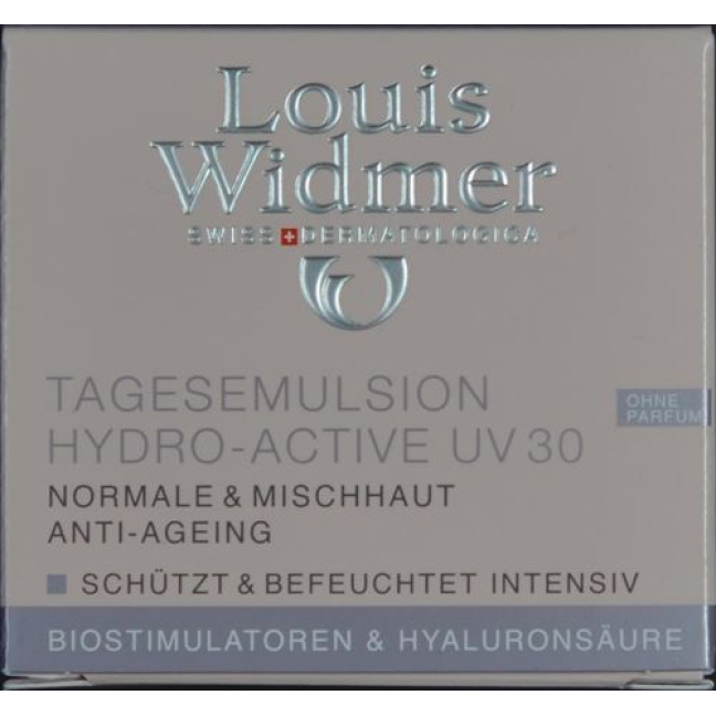 Louis Widmer Soin Emulsion Hydro Act UV30 Non Parfumé 50 ml