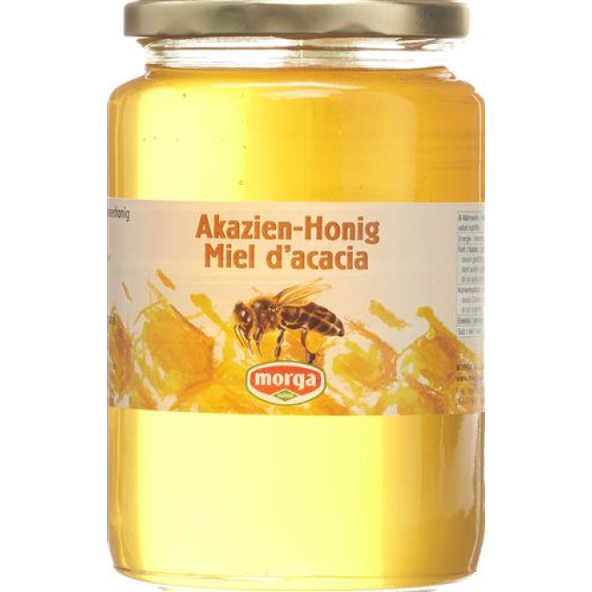 Μέλι ακακίας Morga στο εξωτερικό ποτήρι 1 κιλό