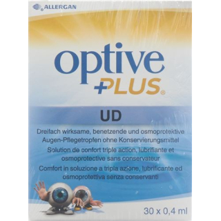 טיפות טיפוח עיניים Optive Plus UD 30 מונודו 0.4 מ"ל