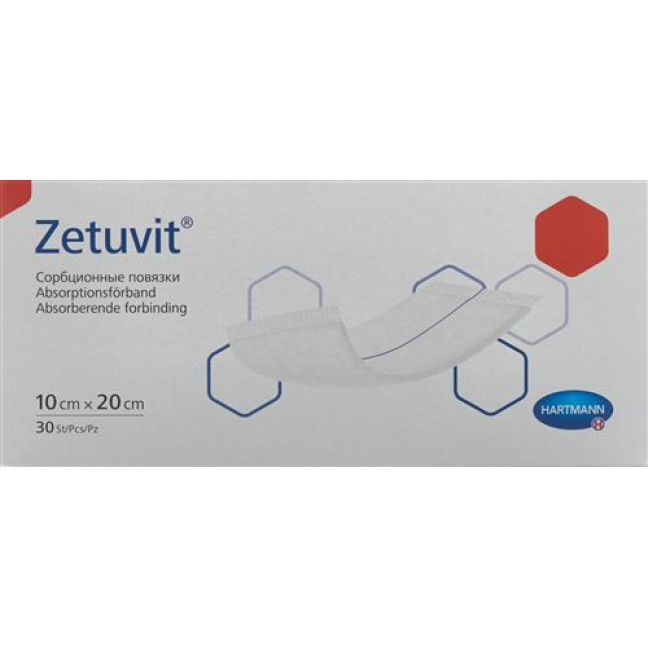 Buy Zetuvit Absorption Association 10x20cm 30 pcs Online from Beeovita