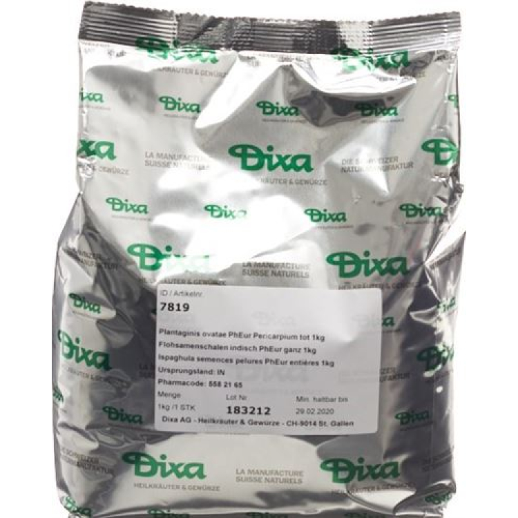 Dixa Flohsamenschalen Indijski PhEur cijeli 500 g