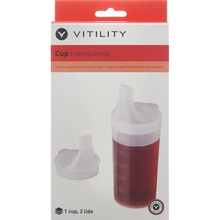 Vitility cup transparent