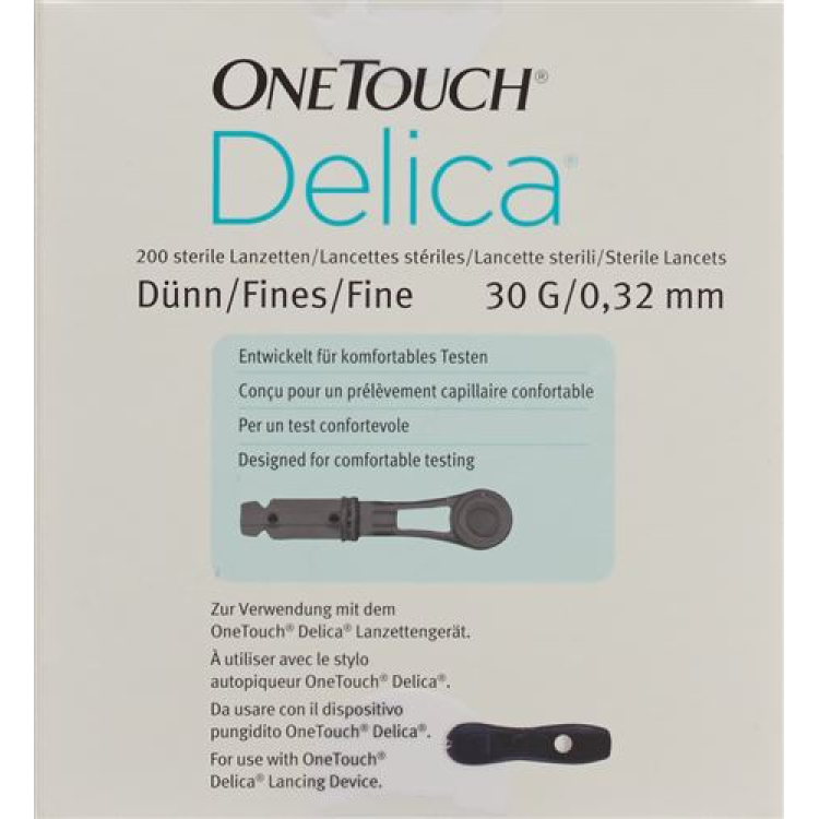 One Touch Delica Lancets sterila 200 st