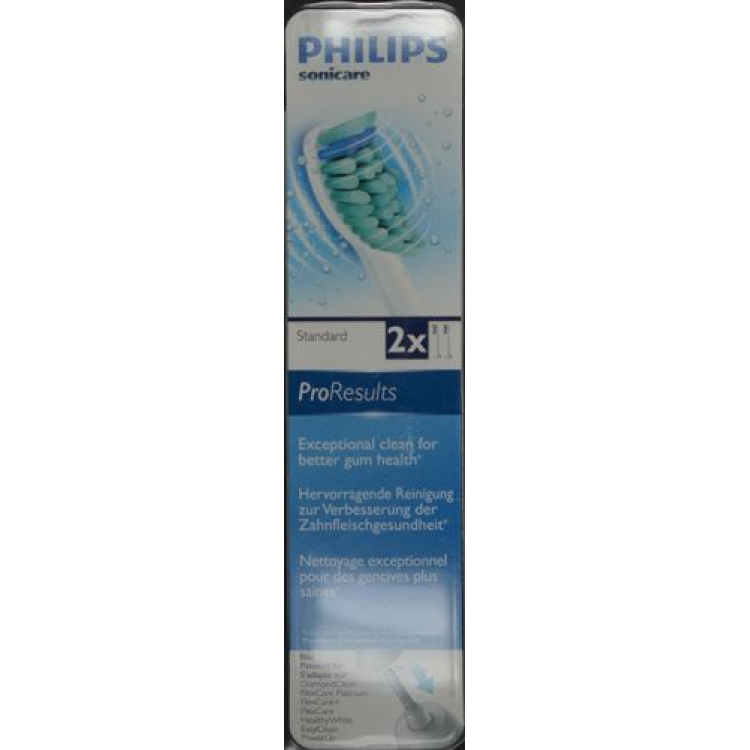 Têtes de brosse de rechange Philips Sonicare ProResults HX6012/07 standard