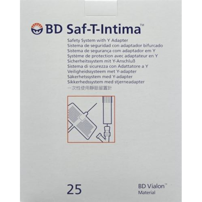 BD Saf-T-Intima 22G 0.9x19mm நீலம் 25 பிசிக்கள்