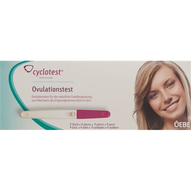 Teste de ovulação Cyclotest LH Sticks 9 unid.