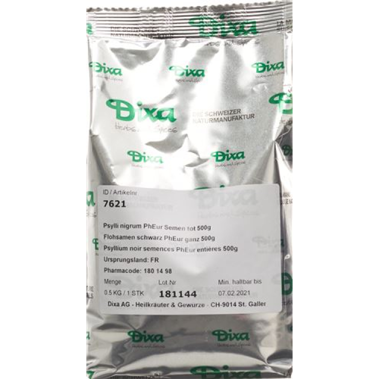 Dixa psyllium black PhEur išvalytas 500 g