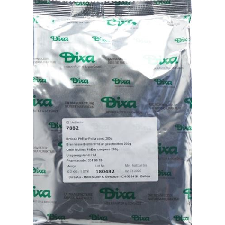 Dixa nettle ស្លឹក PhEur កាត់ 1 គីឡូក្រាម