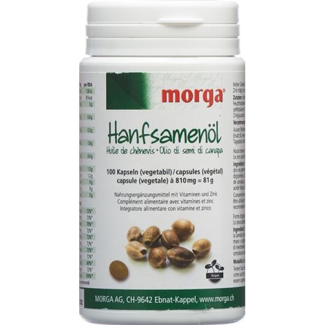Morga Hemp Seed Oil Vegicaps 100 unid.