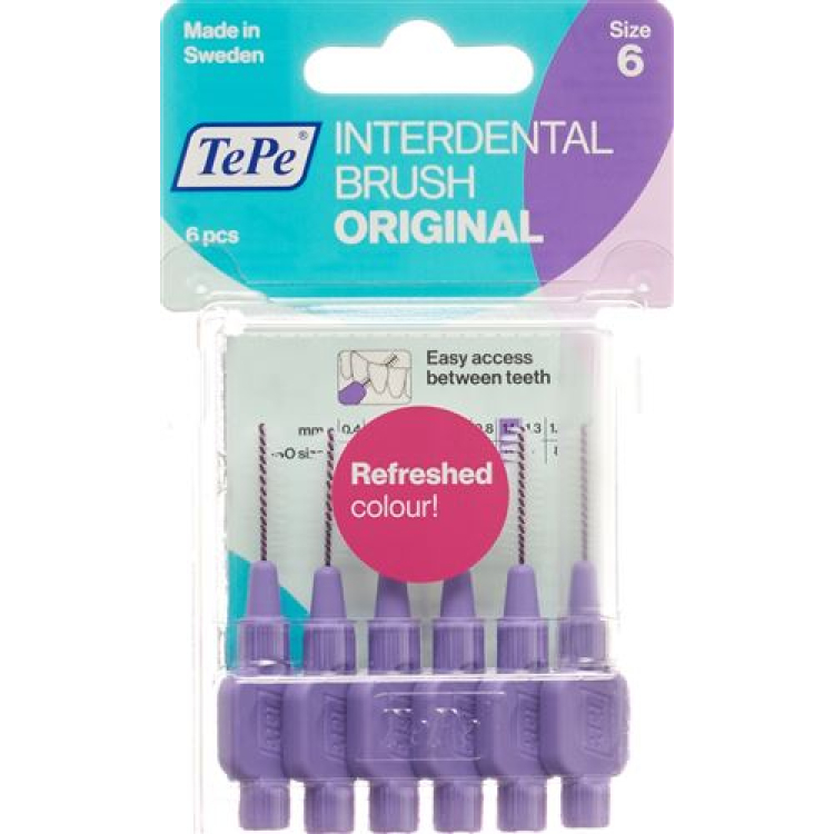 TePe Interdentalborste 1,1mm lila blister 6 st