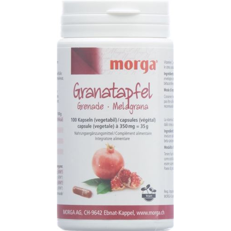 Morga granateple Vegicaps 100 stk