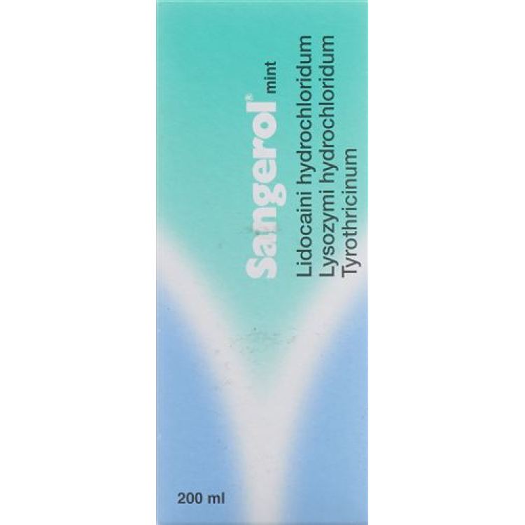 Сангерол ополіскувач для ротової порожнини м'ята без цукру Fl 200 мл