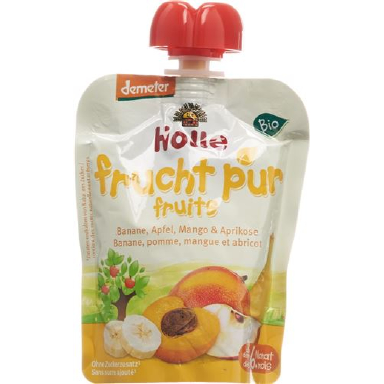 Holle Pouchy Banana Äppel Mango & Aprikos 90 g