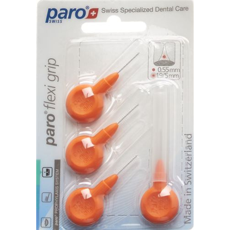 paro Flexi Grip 1.9/5mm x-fin orange conical 4 pcs