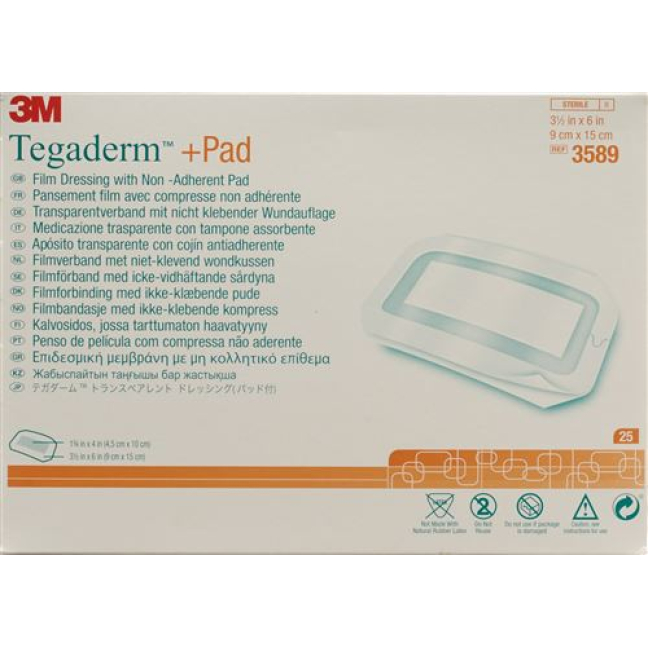 Buy 3M Tegaderm + Pad 9x15cm Wound Pad 4.5x10cm 25 pcs Online