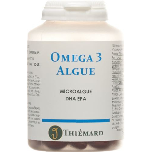 オメガ 3 藻類 DHA EPA 500 mg Vcaps 100 個