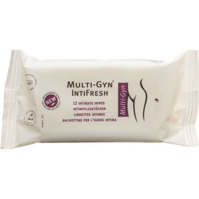 Multi-Gyn IntiFresh интимдік майлықтар 12 дана