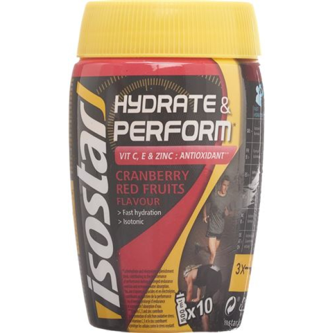 Isostar Hydrate and Perform Plv Red fruits 400 گرم