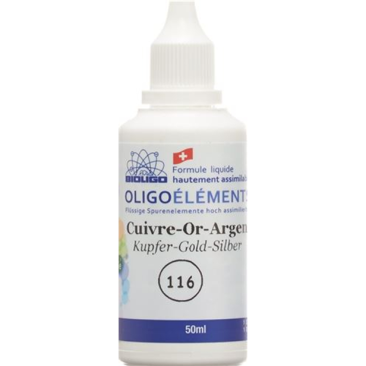 Biooligo 116 Cuivre 또는 argent Lös Fl 50ml