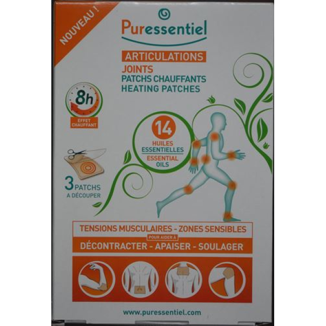 Puressentiel® பேட்ச் வார்மிங் 14 அத்தியாவசிய எண்ணெய்கள் 3 பிசிக்கள்