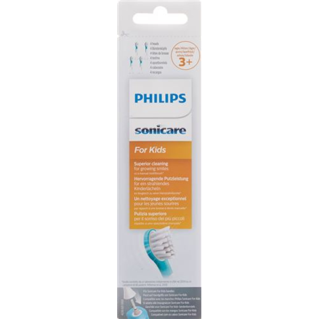 Philips Sonicare nadomestne ščetke Kids HX6034/33 4 leta 4 kos