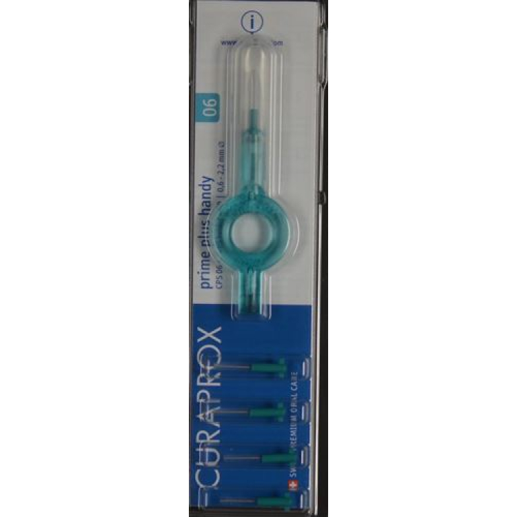 Curaprox CPS 06 prime plus handy 5 interdental brush holder + 1