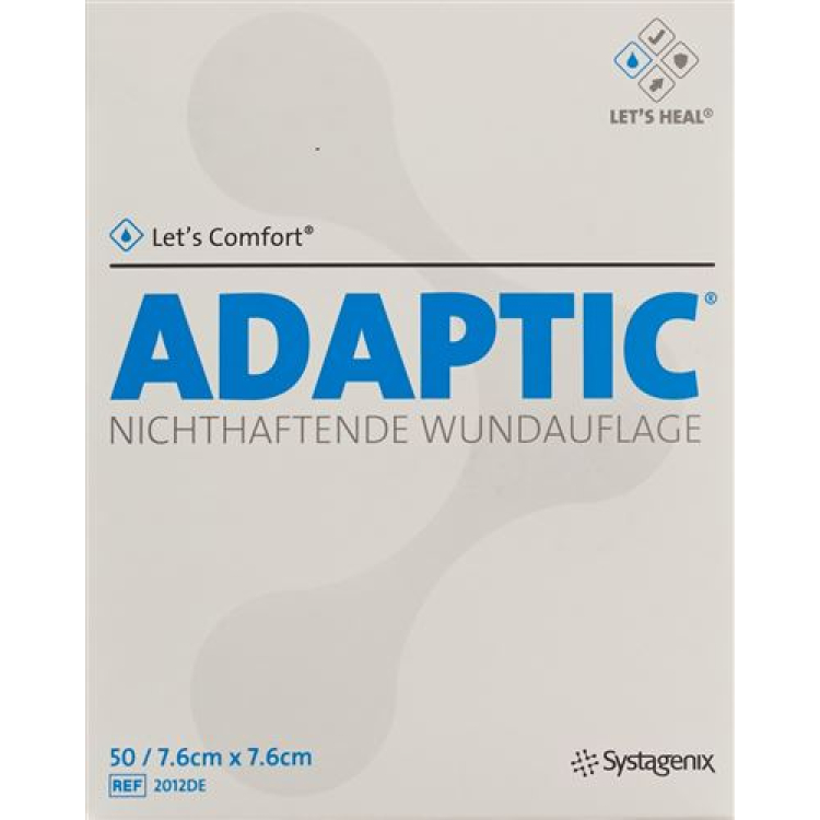 Adaptic wondverband 7,6x7,6cm steriel 50 zakjes