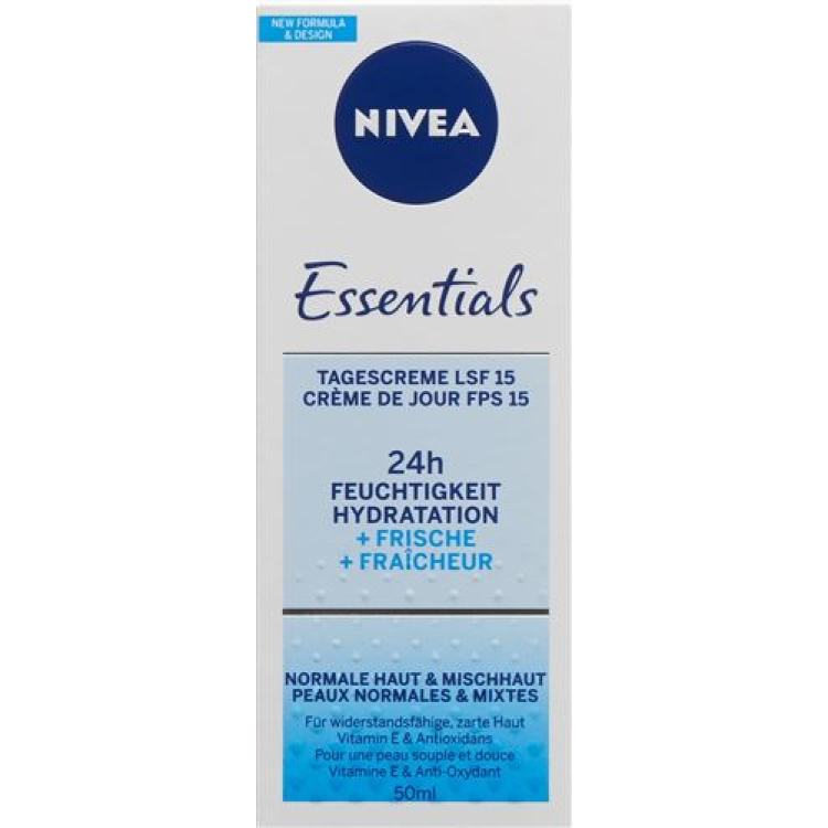 Nivea Essentials Күндізгі Кремі SPF 15 50 мл