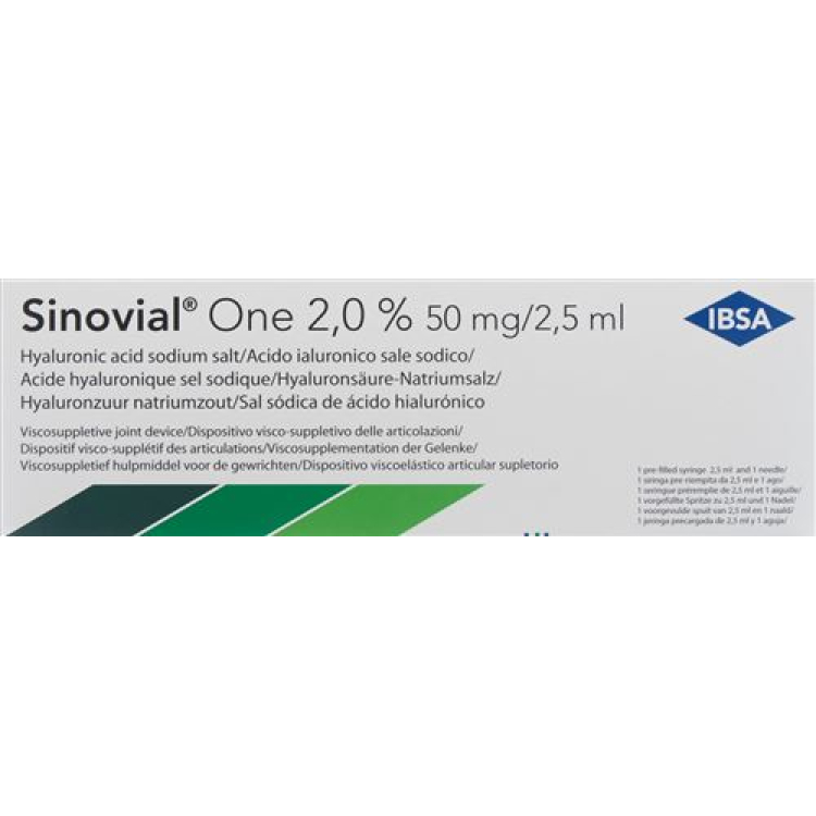 Sinovial One Inj Loes Fertspr 2,5 ml