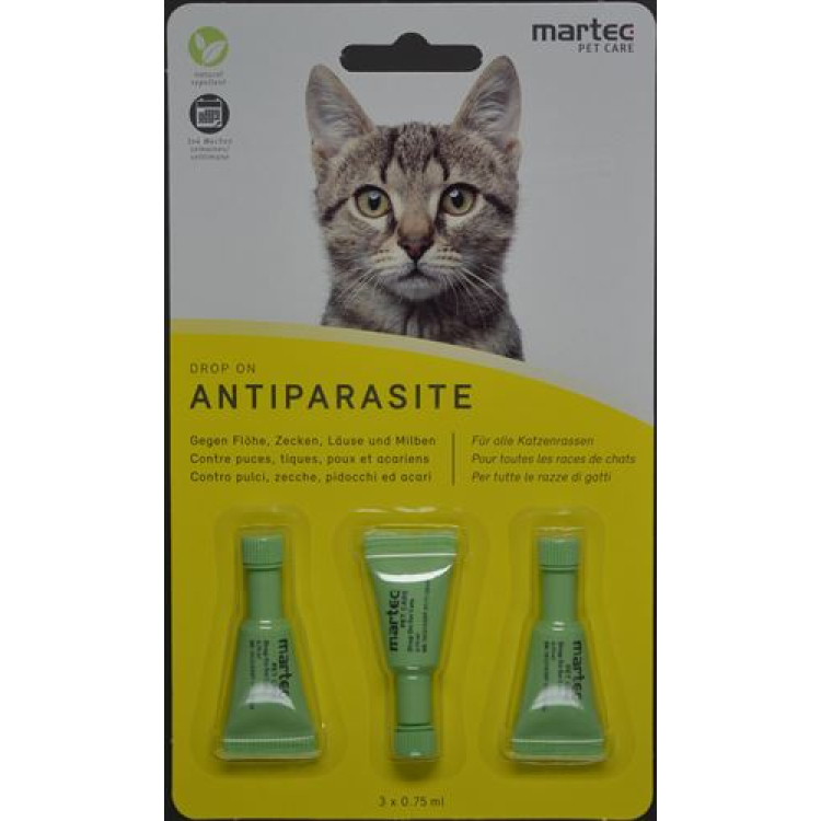 martec PET CARE Drop on ANTI PARASITE Cat 3 Tb 0.75 ml