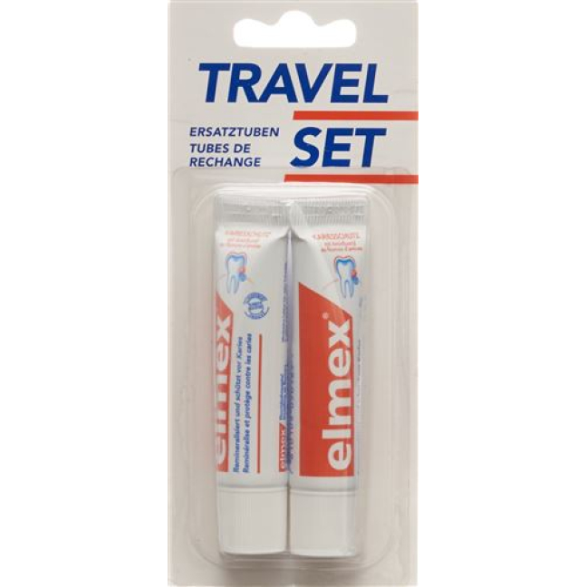 elmex TRAVEL SET Recharge dentifrice 2 x 12 ml