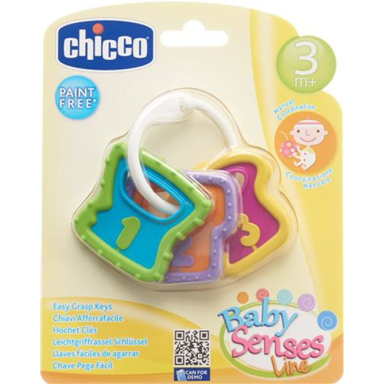 Chiave sonaglio Chicco impugnatura leggera 3M+