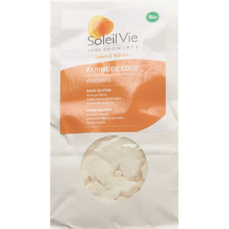 Soleil Vie Organik Hindistan Cevizi Unu Glutensiz 400 gr