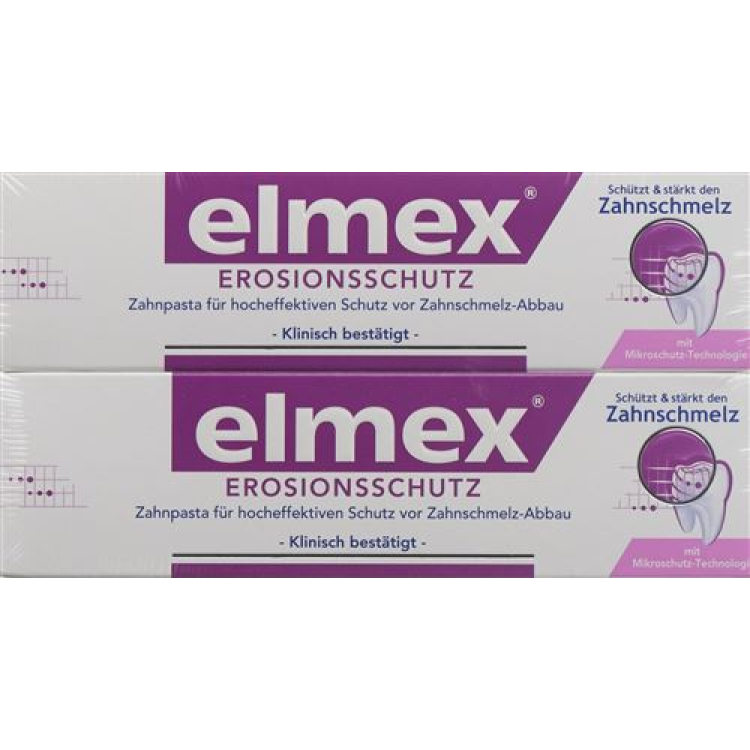 elmex EROSJONSBESKYTTELSE tannkrem Duo 2 x 75 ml