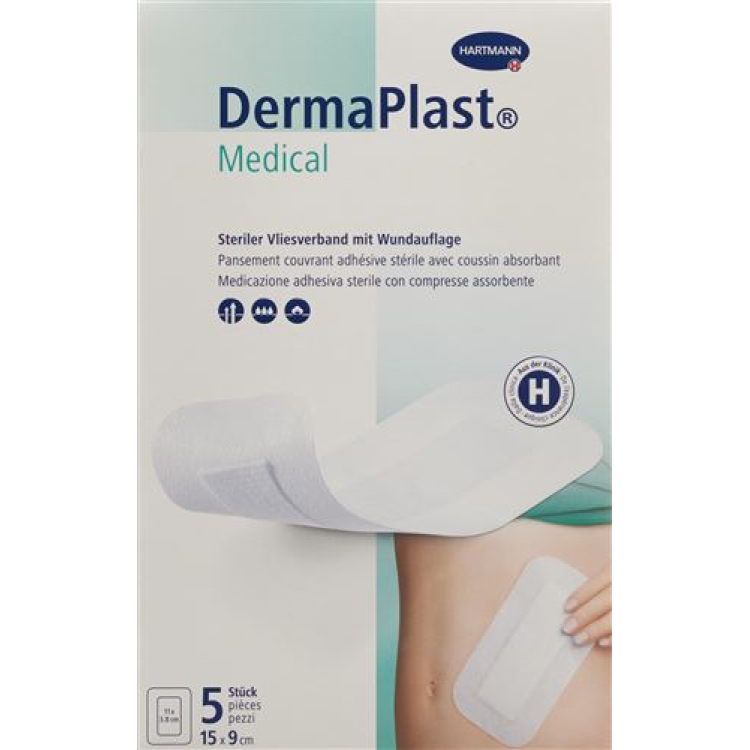 Dermaplast Medical Association fleece 15x9cm 5 pcs