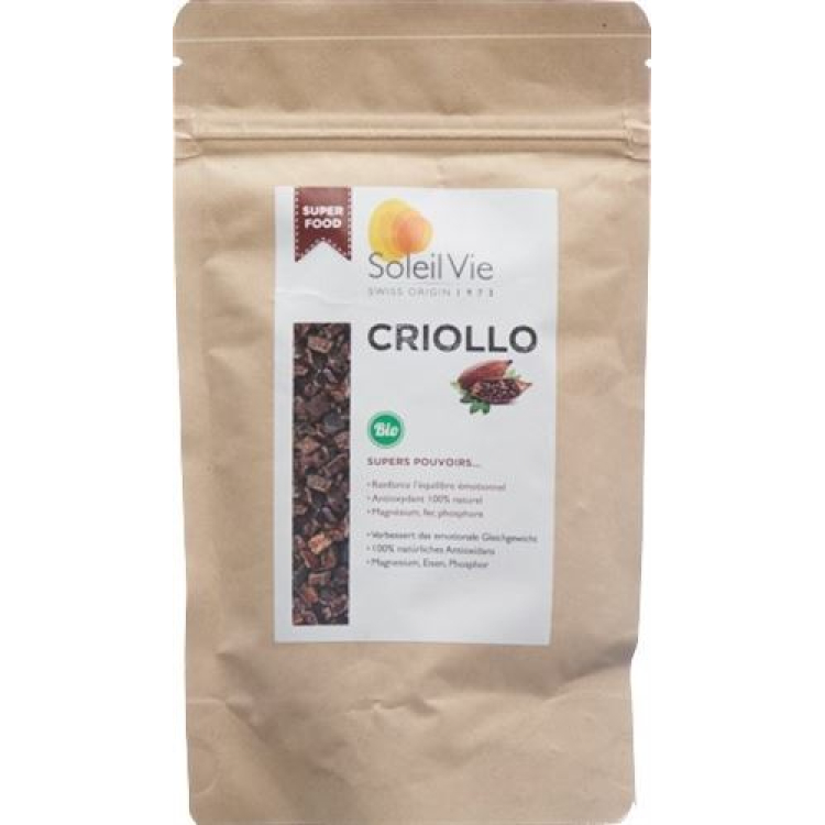 Soleil Vie 원유 카카오 Criollo 스플리터 바이오 120g