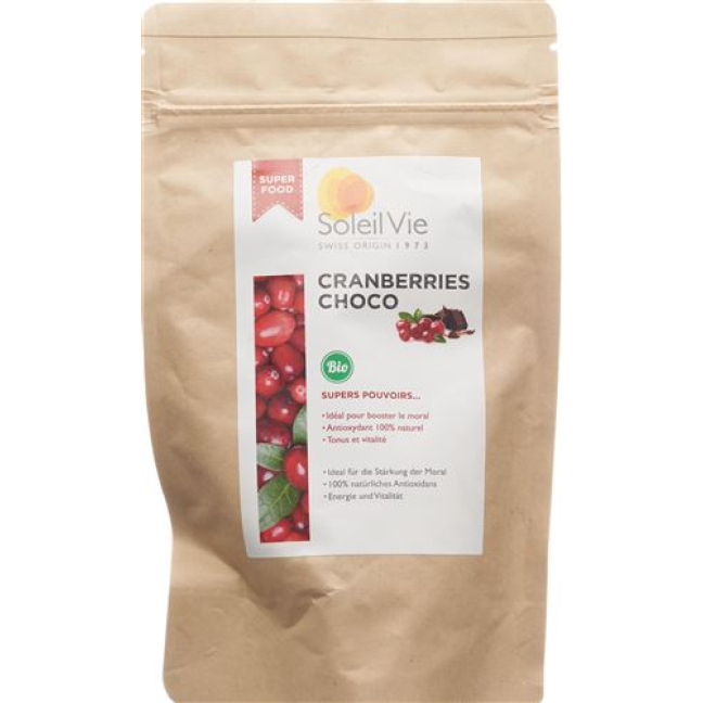 Soleil Vie Organic Cranberries Choco 110 g