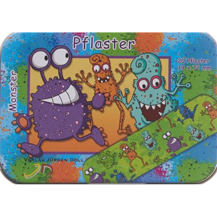 Döll yapışqan plasterlər 19x72mm Monster Ds 20 ədəd