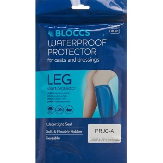 Bloccs լոգանքի և ցնցուղի ջրային պաշտպանություն ոտքերի համար 29-49 + / 66 սմ Մեծահասակների համար